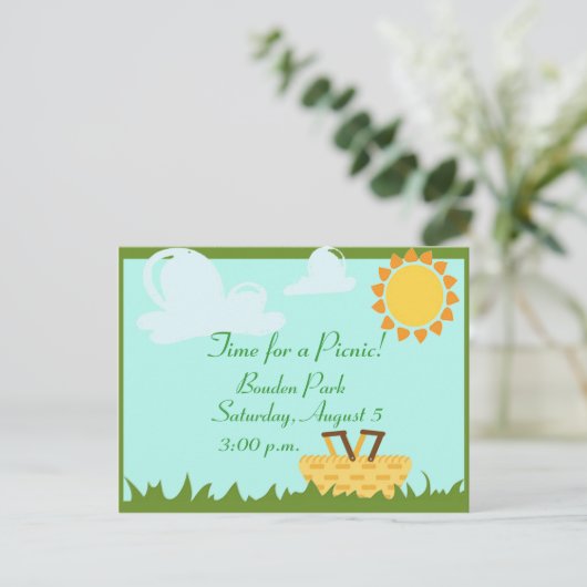 Invitation PICNIC (Debout devant)