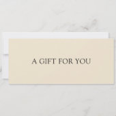 Invitation Picnic Gift Certificate (Dos)