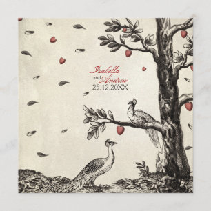 Invitation Pics Vintages amoureux - mariage