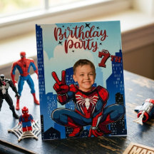 pider-Man Superhero Photo Birthday Party 