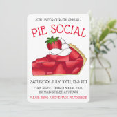 Invitation Pie Social Party Dessert Bake Vente fraise (Debout devant)