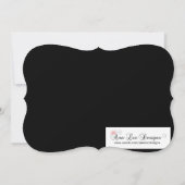 Invitation Pièce argentée de Halloween de costume de masque (Dos)