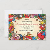 Invitation Pièce de la réception de tatouage (Devant)