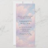 Invitation Pièce du Baby shower Ciel Téléchargement numérique (Dos)