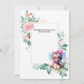 Invitation Pièce enchantée rose rose rose rose rose (Dos)