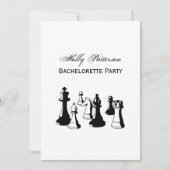 Invitation Pièces de Jeu d'Échecs Art Vintage #2 (Devant)