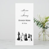 Invitation Pièces de Jeu d'Échecs Art Vintage #2 (Debout devant)