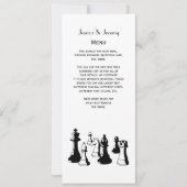 Invitation Pièces de Jeu d'Échecs Art Vintage #2 (Dos)