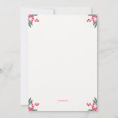 Invitation Pièces de Noël suspendues avec sollicitation de so (Dos)