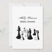 Invitation Pièces d'échecs Art Vintage #2 (Devant)