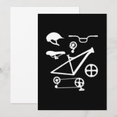 Invitation Pièces Vélo Vélo Vélo Vélo Vélo Vélo Vélo Gi (Devant / Derrière)