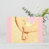 Invitation Pieds de Bébé Baby Shower (Debout devant)