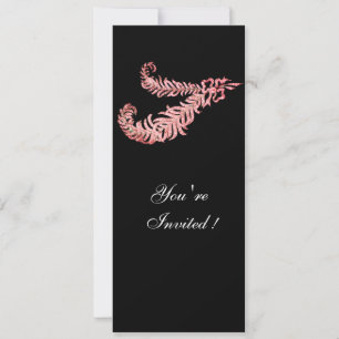 Invitation PIEDS DE DIAMONDE, rose