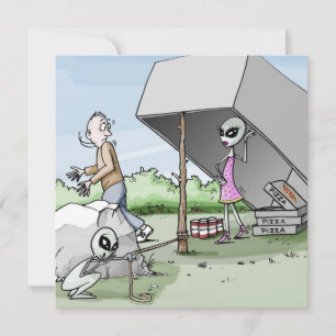Invitation Piège à homme extraterrestre pour enterrement de v