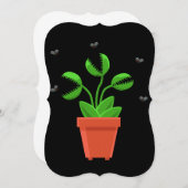 Invitation piège à mouches halloween venus (Devant / Derrière)