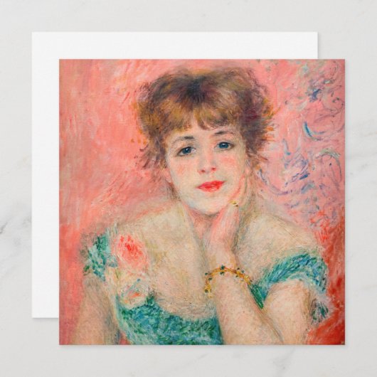 Invitation Pierre-Auguste Renoir - Actrice Jeanne Samary (Devant / Derrière)