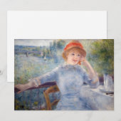 Invitation Pierre Auguste Renoir - Alphonsine Fournaise (Devant / Derrière)