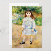 Invitation Pierre-Auguste Renoir - Enfant avec un fouet (Devant / Derrière)