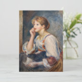 Invitation Pierre-Auguste Renoir - Femme avec une lettre (Debout devant)