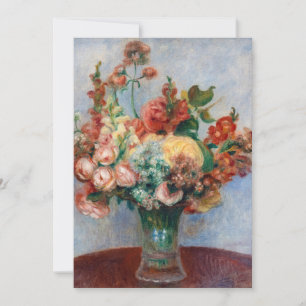 Invitation Pierre-Auguste Renoir - Fleurs dans un vase