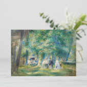 Invitation Pierre-Auguste Renoir - La fête à Saint-Cloud (Debout devant)