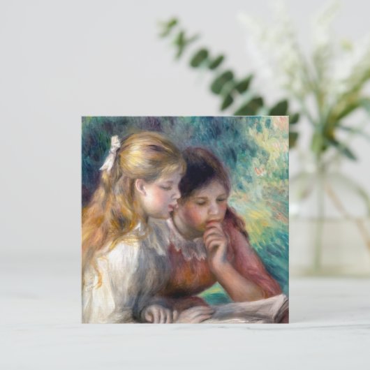 Invitation Pierre-Auguste Renoir - Lecture (Debout devant)