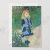 Invitation Pierre-Auguste Renoir - Une fille avec une canne d (Devant)