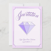 Invitation Pierre de diamant. Bijouterie. 60 Anniversaire du  (Devant)