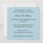 Invitation Pierre Lapin dans le Jardin (Dos)