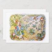 Invitation Pierre le lapin (Devant / Derrière)