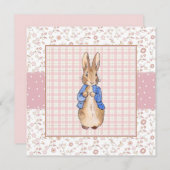 Invitation Pierre le lapin (Devant / Derrière)