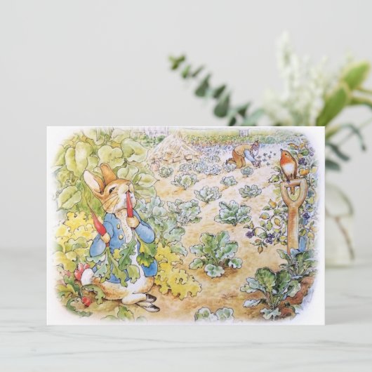 Invitation Pierre le lapin (Debout devant)