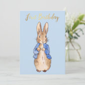 Invitation Pierre le lapin Premier anniversaire (Debout devant)