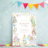 Invitation Pierre le lapin Premier anniversaire