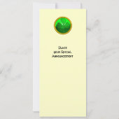 INVITATION PIERRE PRÉCIEUSE TRÉFLE VERT, FÊTE DE LA SAINT PAT (Dos)