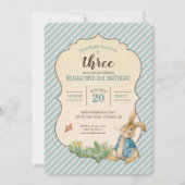 Invitation Pierre Rabbit| Anniversaire (Devant)