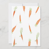 Invitation Pierre rose Baby shower Rabbit (Dos)