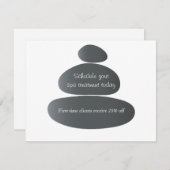 Invitation Pierres de massage (Devant / Derrière)