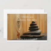 Invitation Pierres de massage et bois (Devant / Derrière)