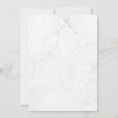 Invitation Pierres noires et or sur Mariage en marbre (Dos)