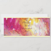 Invitation PIERROT AVEC CHAT / Mardi Gras Fête de Mascarade (Dos)