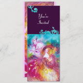 Invitation PIERROT ET ARLECCHINA Carnaval de Venise, (Devant / Derrière)