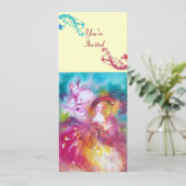 Invitation PIERROT ET ARLECCHINA Carnaval de Venise, (Debout devant)