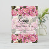 Invitation Pies d'or rose (Debout devant)