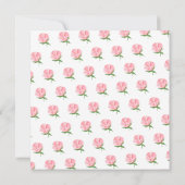 Invitation Pies rose Jaune Rose Communion florale (Dos)