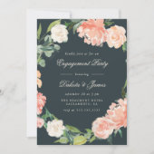 Invitation Pies roses et Eucalyptus (Devant)
