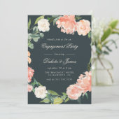 Invitation Pies roses et Eucalyptus (Debout devant)