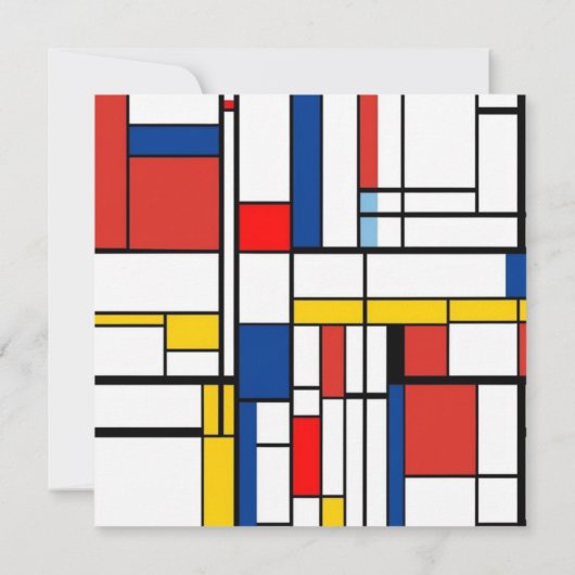 Invitation Piet Mondrian (Dos)