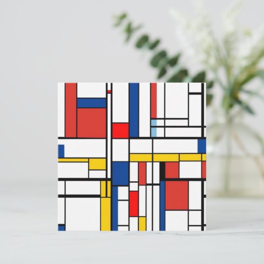 Invitation Piet Mondrian (Debout devant)