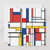 Invitation Piet Mondrian (Dos)